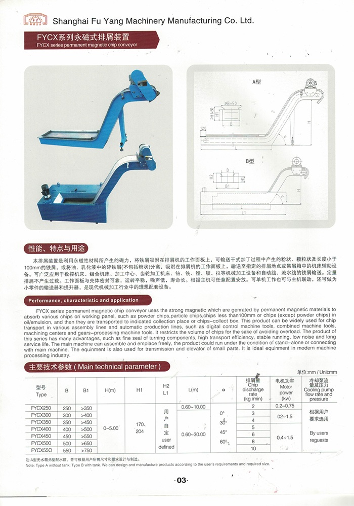 FYCX系列永磁式排屑装置(图1)