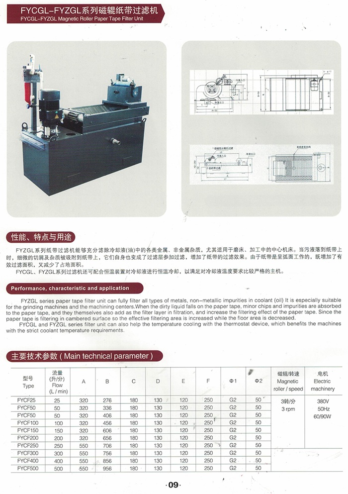 FYCGL-FYZGL系列磁辊纸带过滤机(图1)